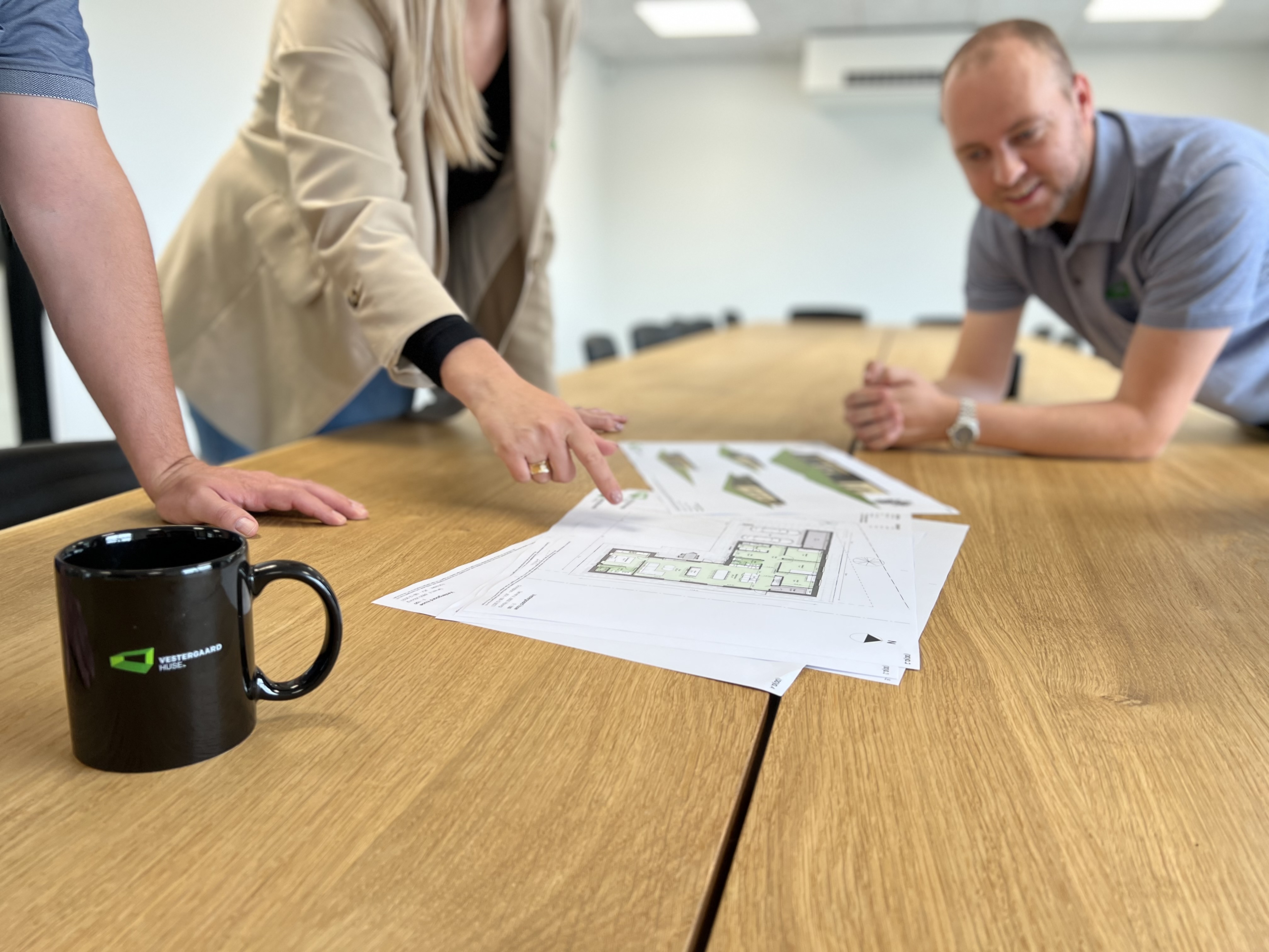 Byggerådgiver Peger På Skitse